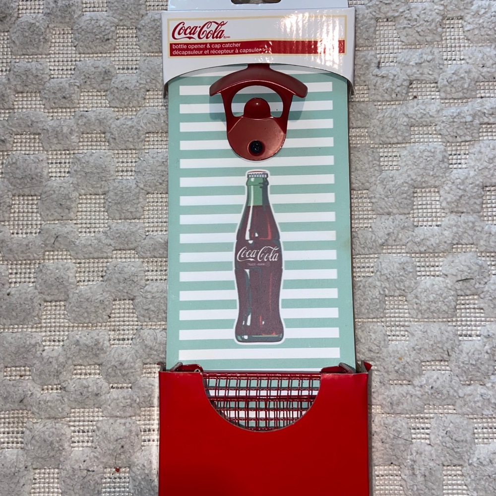 COPY - Coca Cola bottle opener and cap catcher brand new